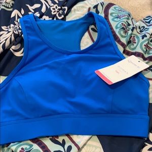 BRAND NEW!! blue razorback sports bra